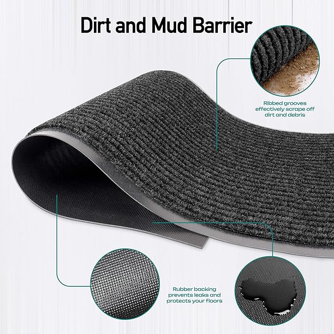 MaxMat® Extra Large 4x8 Rug Commercial Floor Mat, Feet Heavy Duty, Waterproof - Image 3