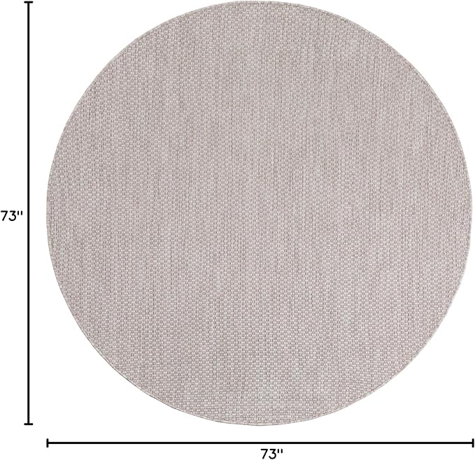 Unique Loom Outdoor Solid Collection Area Rug - Image 2