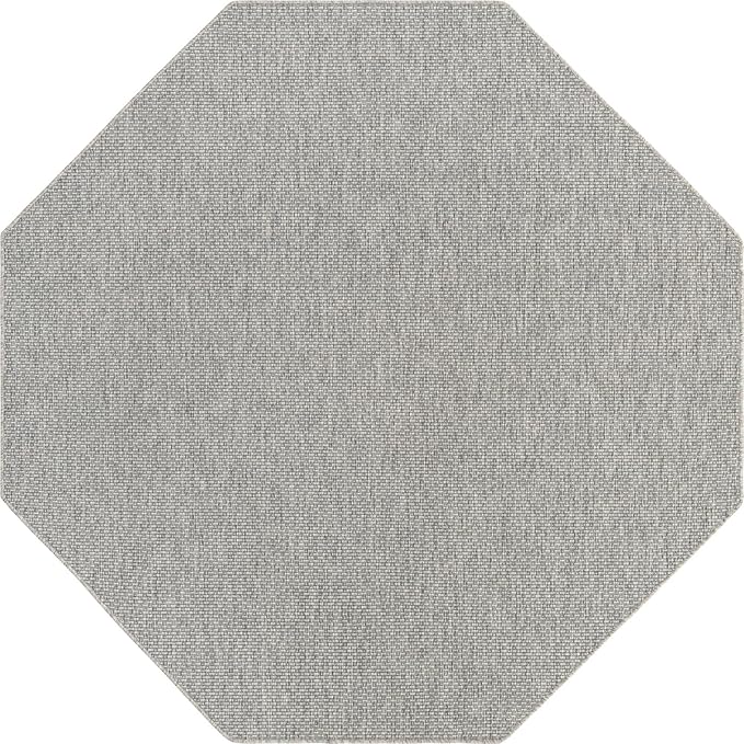 Unique Loom Collection Casual Transitional Solid Heathered Indoor/Outdoor - Image 8
