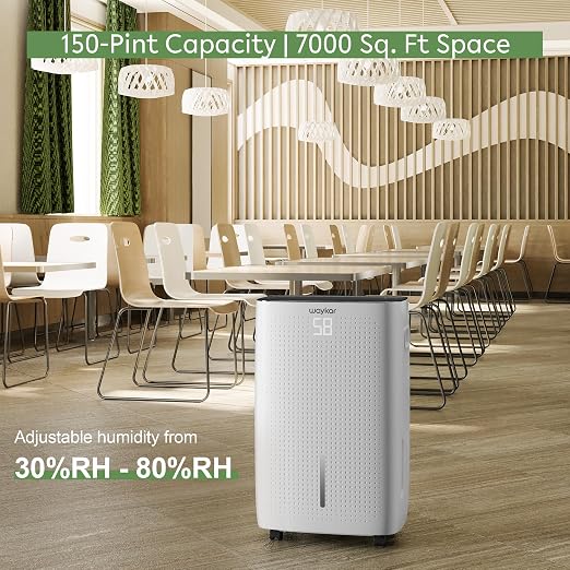 Waykar 150 Pint 7, 000 Sq.Ft Dehumidifier - Image 2