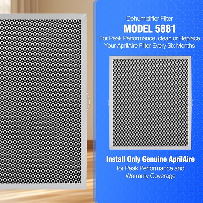 Dehumidifier Filter MERV 8 Washable 5881 Replancement - Image 4