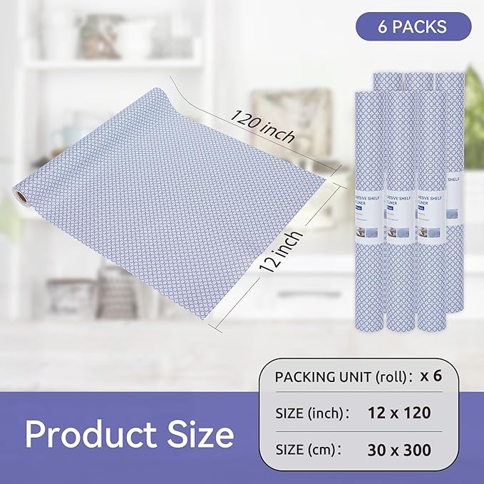 FIFTY FEET 12"x120" Non-Adhesive Shelf Liner - Image 5