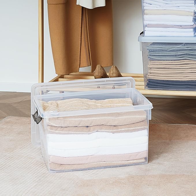 Citylife 48 QT 6 Packs Plastic Storage Bins - Image 4