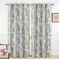 DriftAway Linen Printed Blackout Curtains Tree Branch Pattern Double Layer 90 by DriftAway