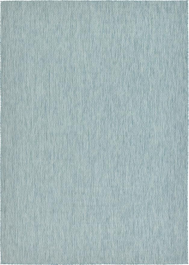Unique Loom Collection Casual Transitional Solid Heathered Indoor/Outdoor - Image 3