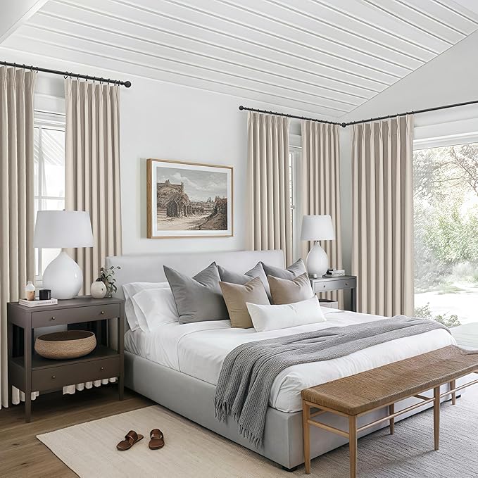 Extra Long Floor to Ceiling Pinch Pleat 108 Inch Curtains - Image 6