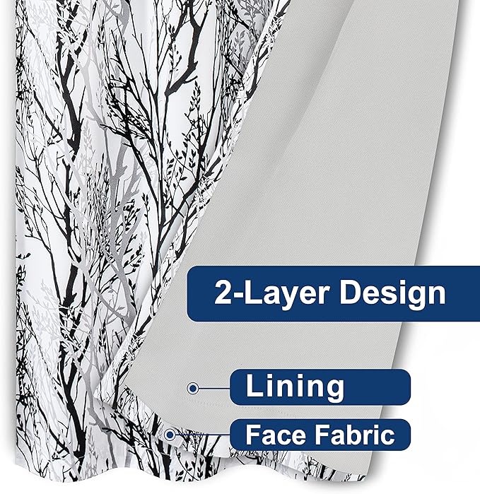 DriftAway Tree Branch Blackout Curtains Double Layer 96 Inches Long - Image 8