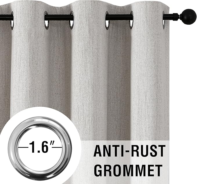 H.VERSAILTEX Chenille Linen Blackout Curtains - Image 5