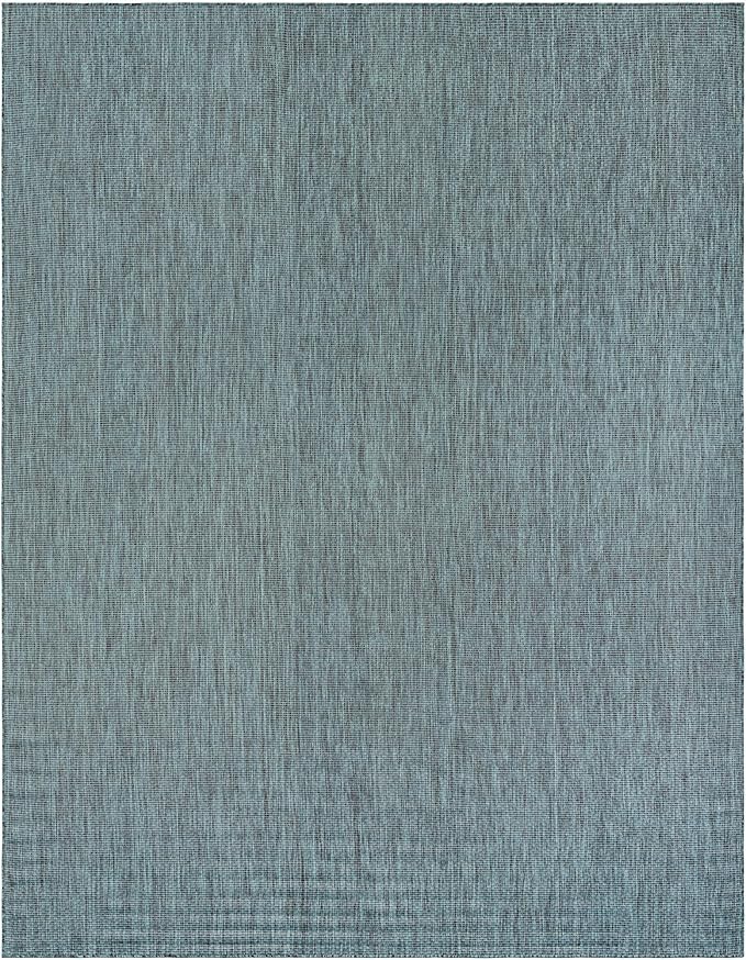 Unique Loom Outdoor Solid Collection Area Rug - Image 3