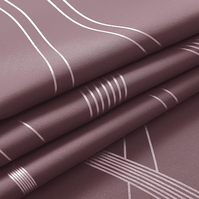 NICETOWN Dry Rose Blackout Curtain Panels 84 - Image 8