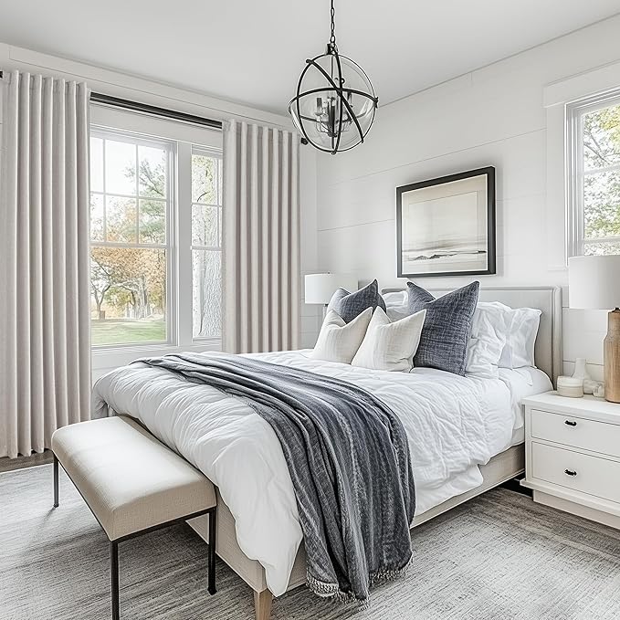 Light Brown Linen Floor to Ceiling Curtains - Image 7