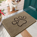 OLANLY Dog Door Mat for Muddy Paws 24x16, Paw Print Design, Absorbs Moisture by OLANLY