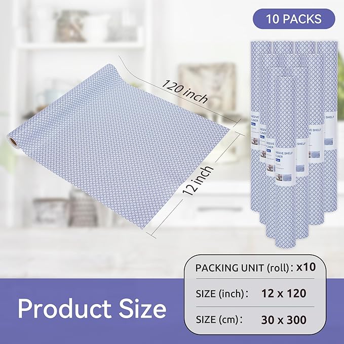 FIFTY FEET 12"x120" Non-Adhesive Shelf Liner - Image 5