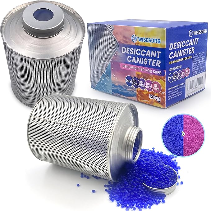 800 Gram Gun Safe Dehumidifier, 1 Pack of 1.77 LBS Rechargeable Dehumidifier by Wisesorb