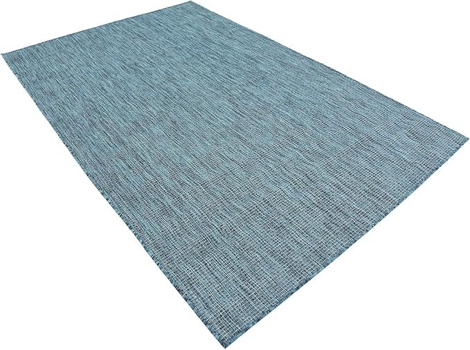 Unique Loom Collection Casual Transitional Solid Heathered Indoor/Outdoor - Image 5