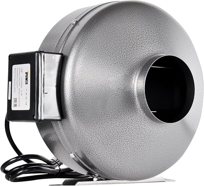 iPower 10 Inch 862 CFM Inline Duct Ventilation Fan HVAC Exhaust Blower by iPower