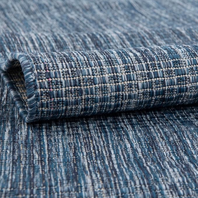 Unique Loom Collection Casual Transitional Solid Heathered Indoor/Outdoor - Image 5