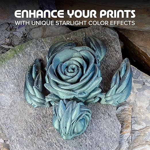 Polymaker Panchroma Green Color Changing PLA, Glitter Starlight Aurora 3D - Image 2