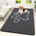 OLANLY Dog Door Mat for Muddy Paws 70x46, Paw Print Design, Absorbs Moisture by OLANLY