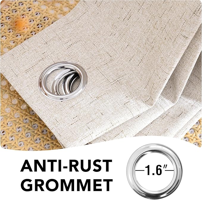 H.VERSAILTEX 72 inch Blackout Curtains, 100% Absolutely Blackout Thermal - Image 6