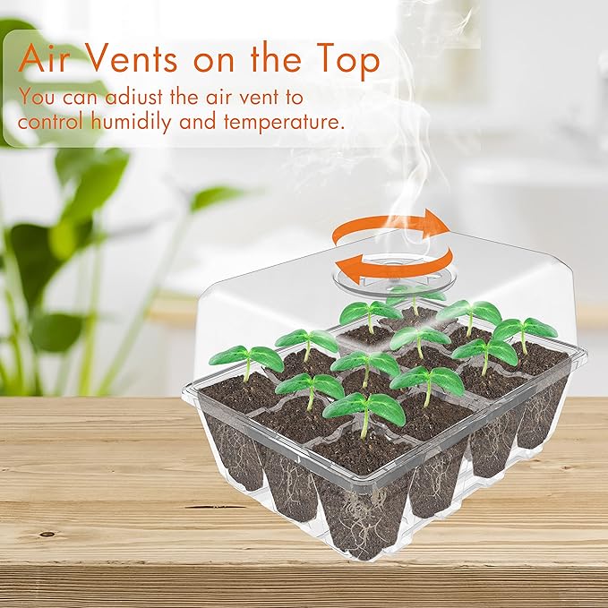 Gardzen 3 Pack Seed Starting Tray, Plant Germination Trays, Seed Starter Kit - Image 3
