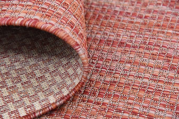 Unique Loom Collection Casual Transitional Solid Heathered Indoor/Outdoor - Image 9