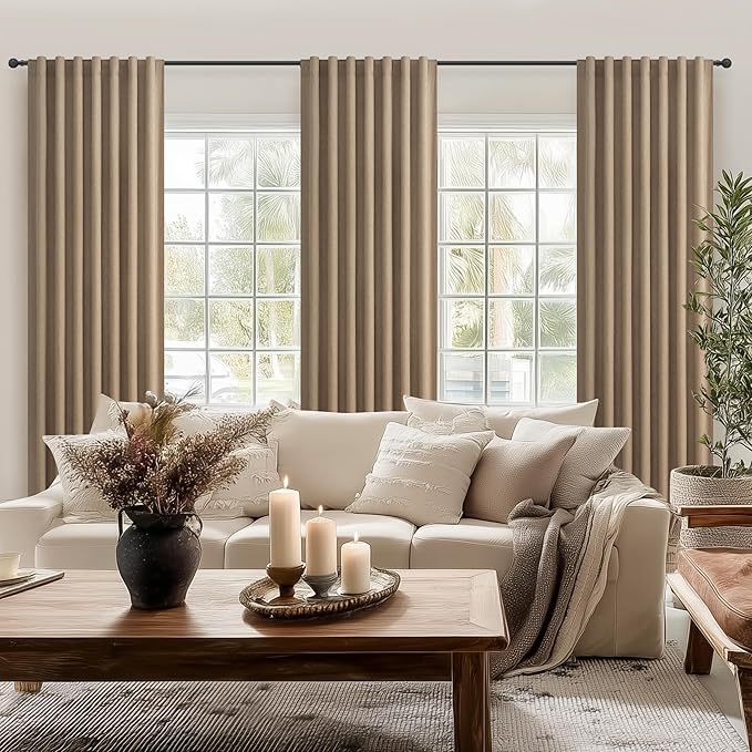 Extra Long Custom 102 Inch Curtains, 100% Blackout Curtains - Image 6