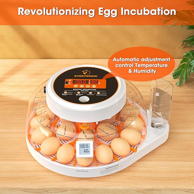 Incubators for Hatching Eggs, 22 Eggs Smart Incubator - Image 2