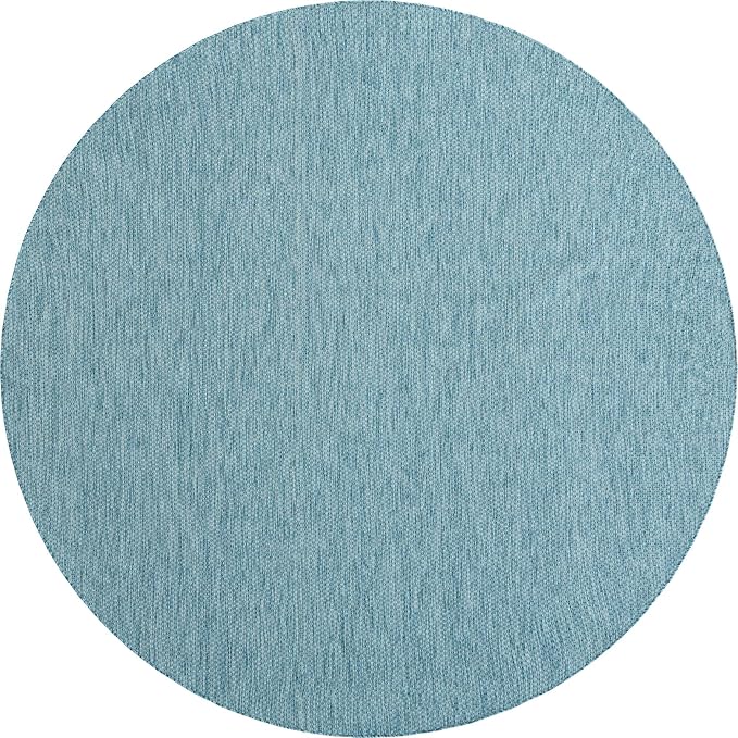 Unique Loom Collection Casual Transitional Solid Heathered Indoor/Outdoor - Image 2