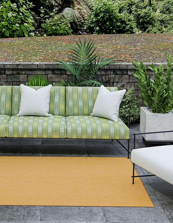 Unique Loom Collection Casual Transitional Solid Heathered Indoor/Outdoor - Image 4
