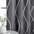NICETOWN Small Blackout Cafe Curtains 63 inch Length, 42 x 63 Grey RV Window by NICETOWN