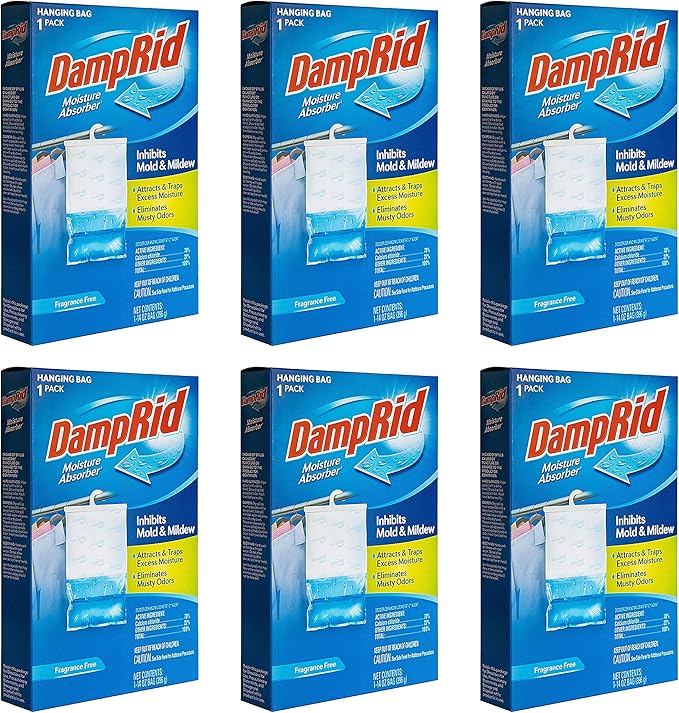 DampRid Fragance Free Hanging Moisture Absorber, 14 ounce by DampRid