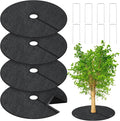 Tegeme 4 Pack 24.5 Inch Non Woven Tree Mulch Ring by Tegeme