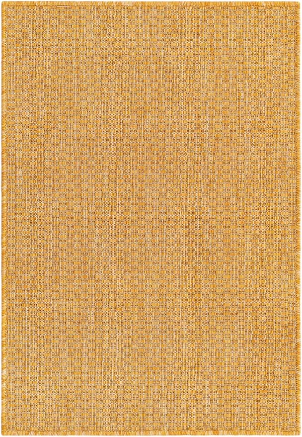 Unique Loom Collection Casual Transitional Solid Heathered Indoor/Outdoor - Image 3