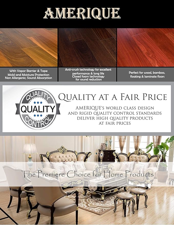 600Sq ft. AMERIQUE Premium 3 mm Thick Flooring Underlayment Padding - Image 5