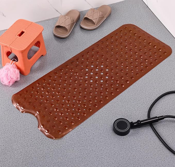 Anti-Slip Bathtub Shower mat, 39.3×15.7 inch（Approximately 100 × 40cm） Soft - Image 3