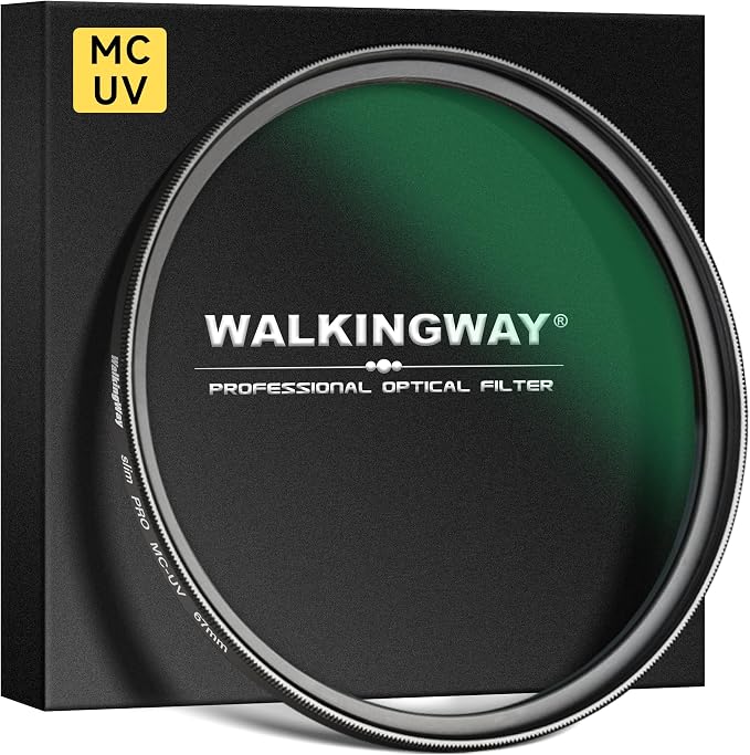 Walking Way 46MM MC UV Lens Protection Filter Slim HD Optical Glass Aluminum by WalkingWay