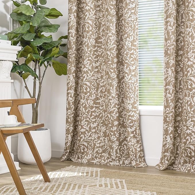 Vangao Taupe 100% Blackout Curtains 63 Inch Length - Image 7