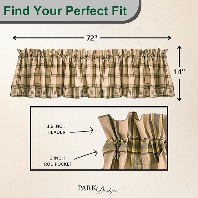 Park Designs Farmhouse Kitchen Valances - Image 3