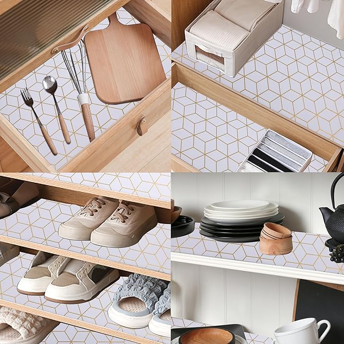 Shelf Liner for Cabinets Non Adhesive15 Inch Wide X 20 Ft Kitchen Drawer Liners - Image 2