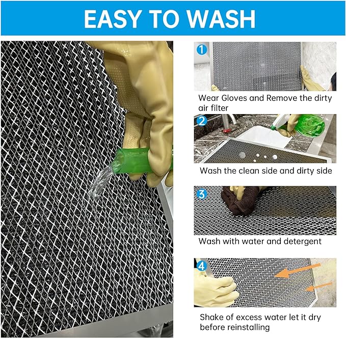 UBeesize 12x24x1 Reusable Electrostatic Air Filter HVAC AC Furnace Filter - Image 7