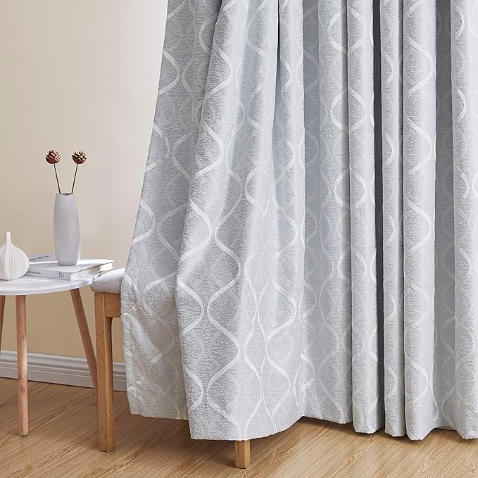 HLC.ME Versailles Lattice Flocked 100% Complete Blackout Thermal Insulated - Image 5