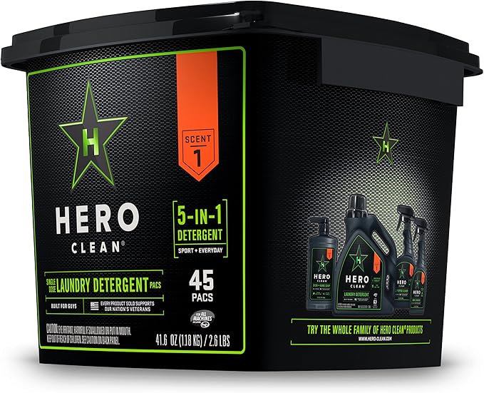 Hero Clean Laundry Detergent PACS, Scent 1 - Image 4