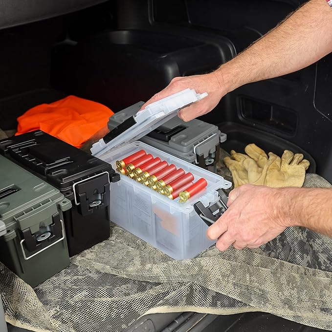 Sheffield 12793 2-Pack Ammo Storage Box, Stackable .30 Cal Field Boxes - Image 9