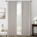 Thick Linen Blackout Curtains 90 Inches Long by QJMYDECO