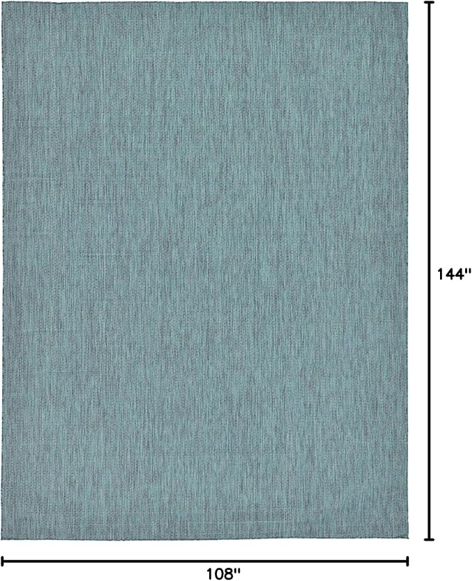 Unique Loom Collection Casual Transitional Solid Heathered Indoor/Outdoor - Image 3