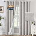 H.VERSAILTEX Chenille Curtains 96 inch Length 2 Panels 100% Blackout Drapes by HVERSAILTEX