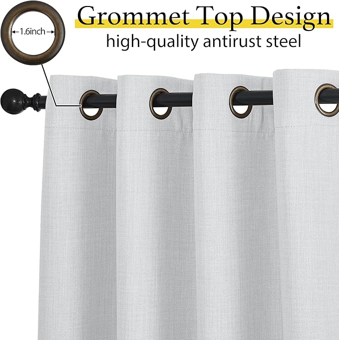 NICETOWN Faux Linen Curtain Valances - Image 4