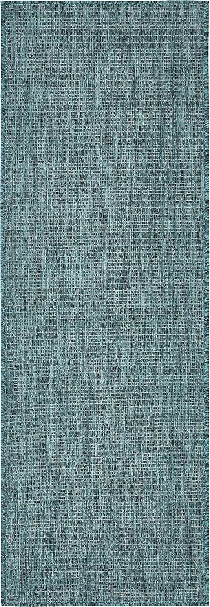 Unique Loom Collection Casual Transitional Solid Heathered Indoor/Outdoor by UniqueLoom