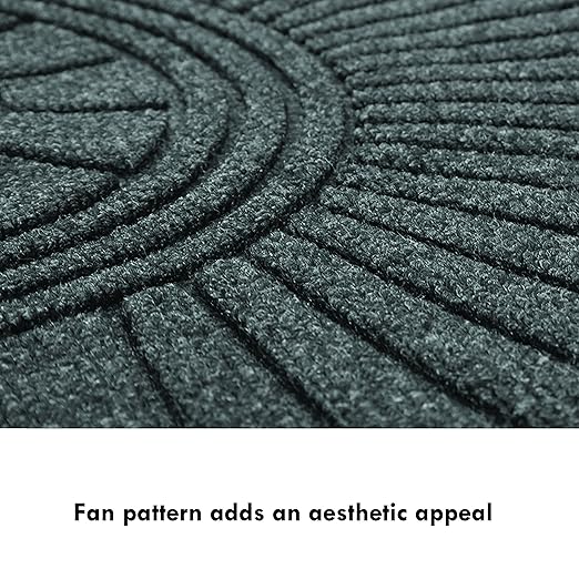 Guardian EcoGuard Diamond Fan Indoor Wiper Door Mat, Recycled Plactic and Rubber - Image 3